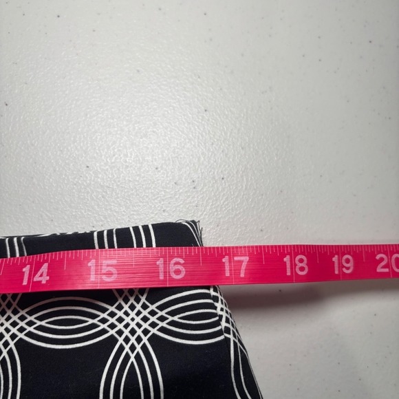 Banana Republic Factory Black White‎ Print Miniskirt 10 Circles Cotton Blend - Picture 5 of 9